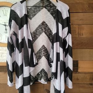 Black and White Chevron Sweater from Maurice's